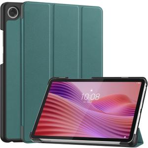 Gylint Case for Lenovo Tab One 8.7'' / Tab K9 Case, Folding Folio Ultra-Thin PU Leather Stand Case Cover with Auto Wake/Sleep for Lenovo Tab K9 8.7 Inch Blackish Green