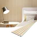 Art3d Slat Wall Panels, WPC Soundproof 3D Wall Paneling for Interior Wall Decor, TV Background, 8-Pack 96 x 6 in. Oak