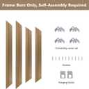 Floater Frame for 36x36 Canvas Paintings, DIY Metal Floating Frame with 1.5 Deep for Artists Designers Landscape Portrait Artwork, Modern Home Office Wall Decor (Bronze)