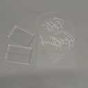 2pcs Clear Acrylic Wedding Signs - 5x7 Inch Modern Ceremony & Reception Signage with Holder (Set of 2)