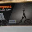 Mongoose Trace Air Non-Electric Scooter for Youth Boys Girls Age 8+ Year Old, Max Weight of 220 lbs., 12-Inch Air Tires, Non-Folding Design, Adjustable Height Stem, BMX-Style Handlebar, Wide Foot Deck (Black)