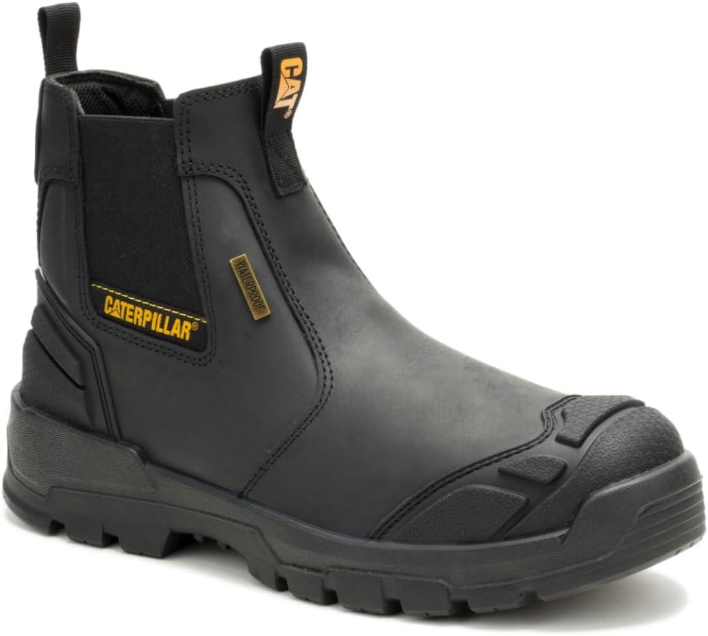 CAT Men's Striver XL Waterproof Steel Toe Chelsea (13 Wide, Black)