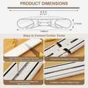 Ceiling Curtain Double Track Set Silent Heavy Duty Double Curtain Track Ceiling Mount for Bedroom Living Room Office Festive Decorations,Champagne 6-9FT