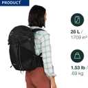 Osprey Skimmer 28L Women's Hiking Backpack with Hydraulics Reservoir, Purpurite Purple
