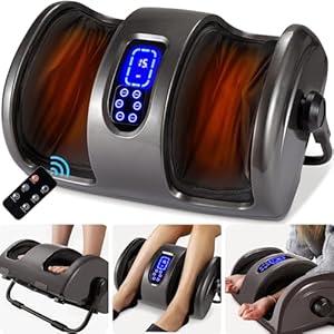 Best Choice Products Heated Shiatsu Foot Massager for Pain Relief, Plantar Fasciitis, Neuropathy, Blood Circulation w/Compact Design - (Standard)