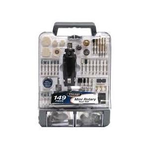Chicago  Rotary Tool Kit with 149 Accessories, Rechargeable Power Rotary Tool for Engraving, Sanding, Polishing, Drilling, Grinding, Small DIY Crafts