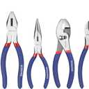 7-Piece WORKPRO Pliers Set with Groove Joint, Long Nose, Slip Joint, Linesman, and Diagonal Pliers for DIY & Home Use