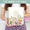 2 x bloom daily planners 2026 Hardcover Calendar Year Goal & Vision Planner (January to December) - Monthly & Weekly Agenda Organizer - 7.5" x 9" - Beige Bouquet