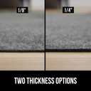GORILLA GRIP Felt with Rubber Stay in Place Slip Resistant Rug Pad, 1/4 inch Thick, 8x10 FT Protective Padding Under Area Rugs, Cushioned Gripper Pads, Carpet Runners, Hardwood Floors Protection
