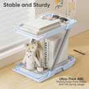 3 Pack Bathroom Organizers and Storage - Multi-Purpose,2-Tier Clear Pull Out Organization for Bathroom,Under Sink,Kitchen,Vanity,Countertop,Cabinet,Pantry & Medicine Cabinet,Blue