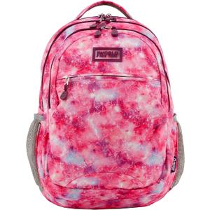 J World Cornelia High School Backpack for Girls. Pattern Bookbag for Kids, Purple Galaxy, One Size