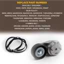 Dasbecan 39269 Serpentine Belt Drive Tensioner Pulley Component Kit Compatible with Jeep Wrangler 2007-2011, Replace# 89607 38018 6PK2285