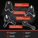4-Piece Engine Motor and Transmission Mount Kit Compatible with 2011 2012 2013 2014 Sienna 3.5L V6 AWDReplaces# A4288 A42017HY A62036HY A62045
