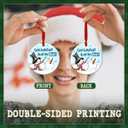 3 x Funny Snowman Christmas Ornament 2025 - Hilarious Holiday Tree Decoration, Gift for Friends, Funny Office Xmas Decor, White Elephant Gift Idea for Men & Women