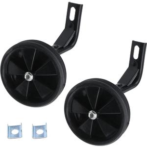 Pair of Black Bicycle Auxiliary Wheel Children's Bicycle Accessories,Training Wheels Kids Bike Children Training Bike Wheel