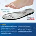 UOG (United One) Memory Foam Insoles Balance & Posture While You Walk. Pain Relief, Boosts Circulation, Prevent Odor.Fits Work Boots & Casual Shoes. Made in The U.S.A. (M 8-14. W 10-16)