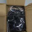 BOOMIBOO 36 Pack Curtain Rings with Clips, Drapery Clips with Rings, Hangers Drapes Rings, Drapery Rings 1.26 inch, Fits up to 1 inch Diameter Curtain Rod, for Hanging Drapes Bows Hat and So On (Black)