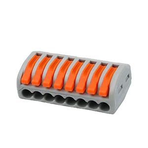 20 Pieces tie Rod nut Wire Connector 8-Port PCT-218 Classified Conductor Compact Terminal Cable Connect
