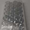 LETINE Silver Votive Candle Holders Set of 24 - Speckled Mercury Silver Glass Candle Holder Bulk - Ideal for Halloween & Thanksgiving Decorations Indoor，Wedding Centerpieces，Home Decor