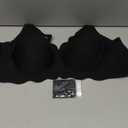 COCOMARTS Jelly Bras for Women No Underwire Scalloped Push Up Wireless Bralettes Seamless Soft Comfort Everyday Tshirt Bra (Black-o1, Medium)