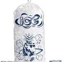 50 Pack Ice Bags 08 lb with Drawstring, Heavy-Duty Ice Bags for Ice Machine(2 Mils Thickness)