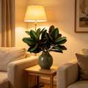 Magnolia Artificial Leaves Branches, 3D Magnolia Stem Life-Like Faux Leaves Twigs for Indoor Vase Filling Home Office Hotel Table Decor, 4 Pack, 22 Inch