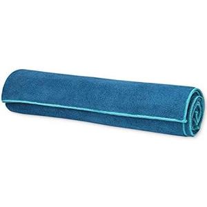 Gaiam Stay Put Yoga Towel Mat (Fits Over Standard ) Size - 68"L x 24"W, Lake