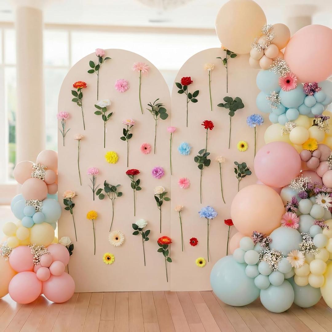 35 Pcs Artificial Wildflower Wall Decor Floral Backdrop Decor Fake Flower Hanging Decorations for Birthday Party Bridal Shower Home Wedding Supplies