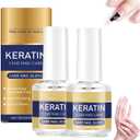 Keratin Nail Care Oil, Deeply Moisturizing Treatment for Strong, Glossy Nails, Contains Aloe Vera & Lavender Cuticle Oil, Repairs Dry Weak Nails (2pcs,16ML)