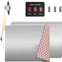 DaierTek RV Tank Heater Pad 12V with 2 Thermostat 12"  18" for 50 Gallons Fresh Water/Grey Water/Black Water Tank, RV Water Holding Tank Heater for Travel Trailer Camper Motorhome -3pcs