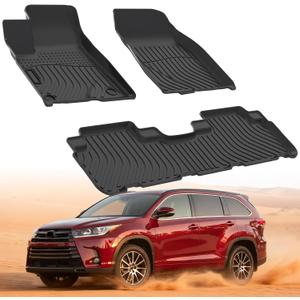 Floor Mats for Toyota Highlander 2014-2019 for 1st & 2nd Row Mats