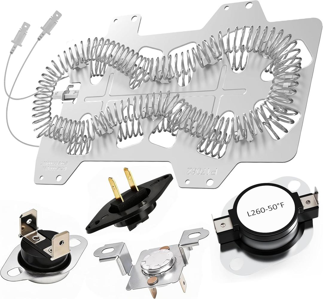 UpgradedDC47-00019A Dryer Heating Element for Samsung DVE50R5200W/A3 DV45H7000EW/A2 DV40J3000EW/A2 DVE50M7450W/A3 DV42H5000EW/A3 DV42H5200EW/A3 DVE50R5400V/A3 DV48H7400EW/A2 DV42H5200EP/A3