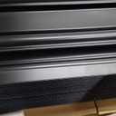 Landical 50 Pcs 2 x 2 ft Black PVC Plastic Drop Ceiling Tiles 24 x 24 x 0.8 Inch Ceiling Panels Decorative Cover 200 Sq. ft for Office Bathroom Living Room Bedroom