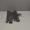 Tension Curtain Rod, 42 to 115 inch Adjustable Heavy Duty black shower curtain rod for bathroom Closet Windows