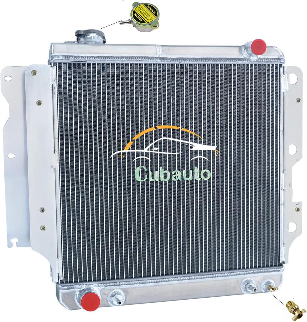 3 Rows Aluminum Radiator For 1997-2006 Jeep TJ,Full Aluminum Radiators for 1987-2006 Jeep Wrangler 2.4L 2.5L 4.0L 4.2L,3 Core Automotive Replacement Engine Radiators