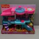 Fisher-Price Little People Toddler Toy Barbie Beach House Playset, Figures and Accessories for Preschool Pretend Play Kids Ages 18+ Months