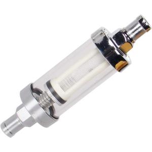 Universal Fuel Pump Filter, CarBole 9748 Universal 3/8" Inlet/Outlet Fuel Filter Clear View - Glass