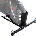 Motorcycle Wheel Chock, Motorcycle Stand Up to 1800LBs, Wide Range 3 Inch to 5 Inch Support Adjustable Front Tire Stand Chocks for Trailer and Truck, Suitable for Most Motorcycle, ASM05012