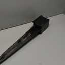 4x4 Fence Post Anchor Ground Spike 36 Length Metal Black Powder Coated  Mailbox Post Anchors  Fit 3.5x3.5 Lumber (1, Black)