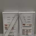 2 Pack Pull Out Cabinet Organizers 21"Deep with Raising Pad for Framed Cabinets,Expandable Slide Out Drawers Upgrade 3 Slide Rails,Roll Out Shelves Adhesive,Adjustable Width 12"-20.45" White