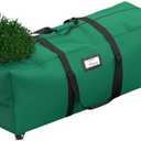 Mrrihand Christmas Tree Storage Bag, 9 Ft Large Artificial Anti-Tear Heavy-Duty 600D Oxford Cloth Xmax Christmas Tree Storage Box with Rolling Wheels, Christmas Tree Storage Container (Green)