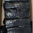 Aluf Plastics 26 Gallon For Slim Jim 1.25 MIL (eq) Black Heavy Duty Trash Bags - 29 inch X 44 inch - 1 Count (Pack of 200) - For Construction, Industrial, Outdoor, & Commercial