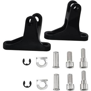 WOWTK Rear Passenger Mini Footboard Mount Fit for Harley Touring Models 1993-2024 Road King FLHR Road Glide FLTRX Street Glide FLHX Electra Glide FLHT,Black