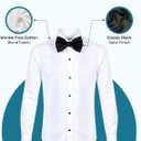 S.H. Churchill & Co. Boy's White Tuxedo Shirt with Bow Tie and Studs (White), 2T