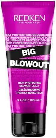 Redken Big Blowout Heat Protection Jelly For All Hair Types - Blowdry gel, Offers Shine and Texture with Frizz Control, Provides Volume for Fine Hair