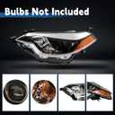 Silscvtt Headlight Front Head Lamp Replacement for Toyota Corolla 2014 2015 2016 Projector Headlight Left Side (Driver Side)
