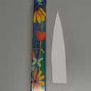 Studio M Earth Laughs in Flowers 16" Mini Art Pole Small Decorative Indoor/Outdoor Garden Post, Great Gift, Stake Included for Easy Installationd, No Digging - Made in The USA