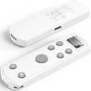 for Canon Rechargeable Wireless Remote Control - Camera Remote Shutter Release with Zoom Focus Compatible with Canon G7X Mark III/R50/R6 II/R10/R/RP/R5/R8/R100/M50/M200/M6 II/R5 II/6D II/SL3, White