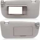 Grey Sun Visor Pair Compatible with SPOR-Age 2005-2010 Driver Passenger Side Without Light 85202-1F090LX 85201-1F090LX 85202-1F690LX 85201-1F690LX