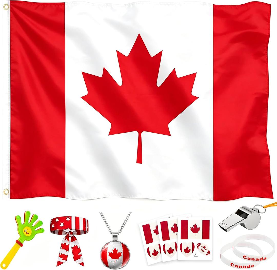 2 x 2026 World Cup Fan Accessories Kit, 7 PCS World Soccer Sport Cup Gear Set, World Cup Merchandise for Soccer Party Decorations, Stadium Events, Watch Party, Home Cheering